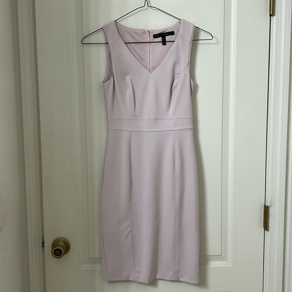 White House Black Market Light Pink Midi Dress